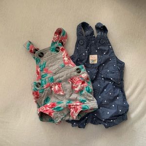 Set of Newborn Romper Overalls